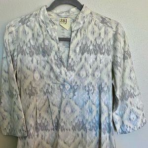 SBJ Austin Printed Gray and White Dress Size 2